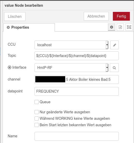 Event vom Aktor empfangen