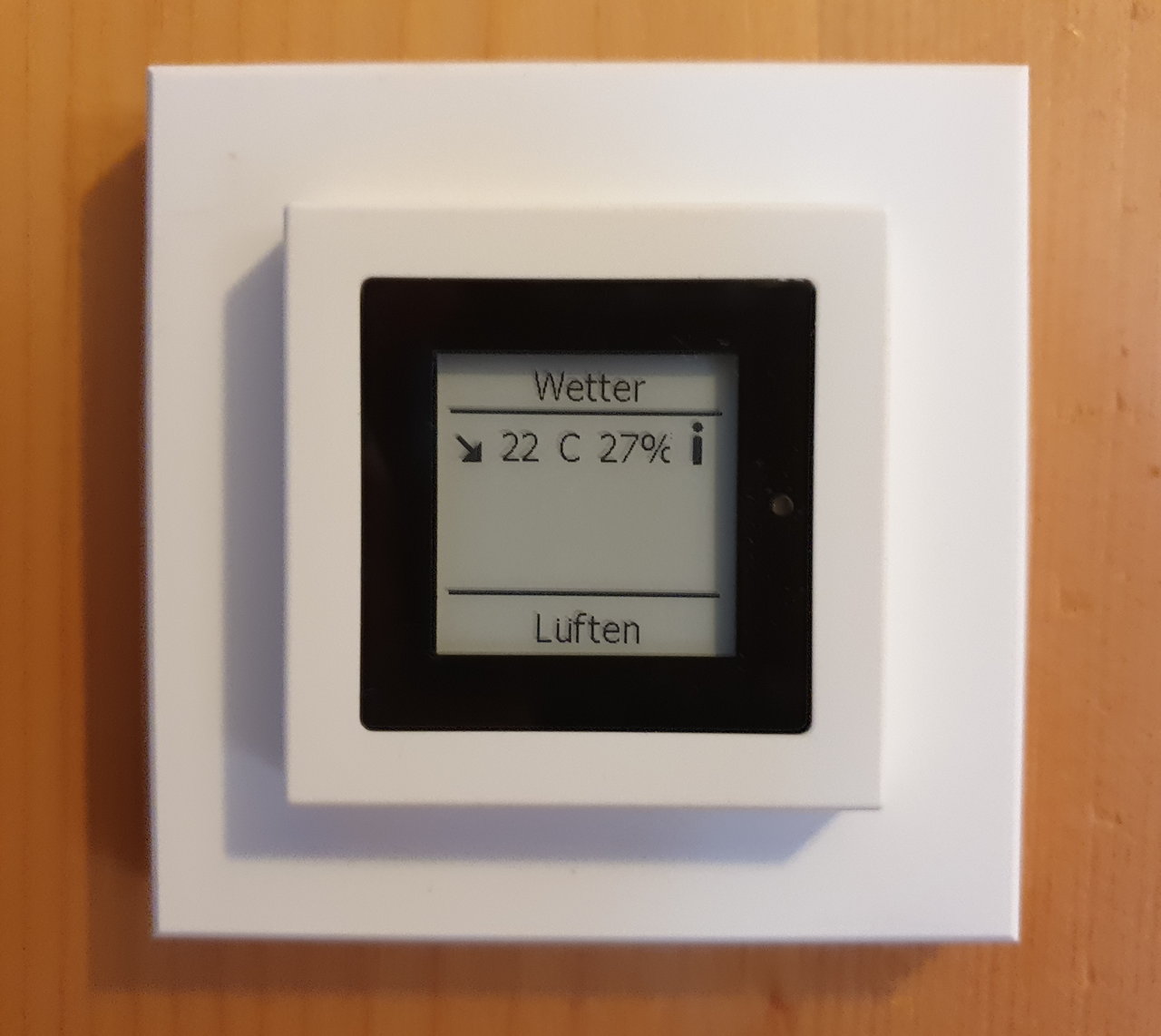 e-Paper-Display HM-Dis-EP-WM55 zur Anzeige von Temperatur usw.